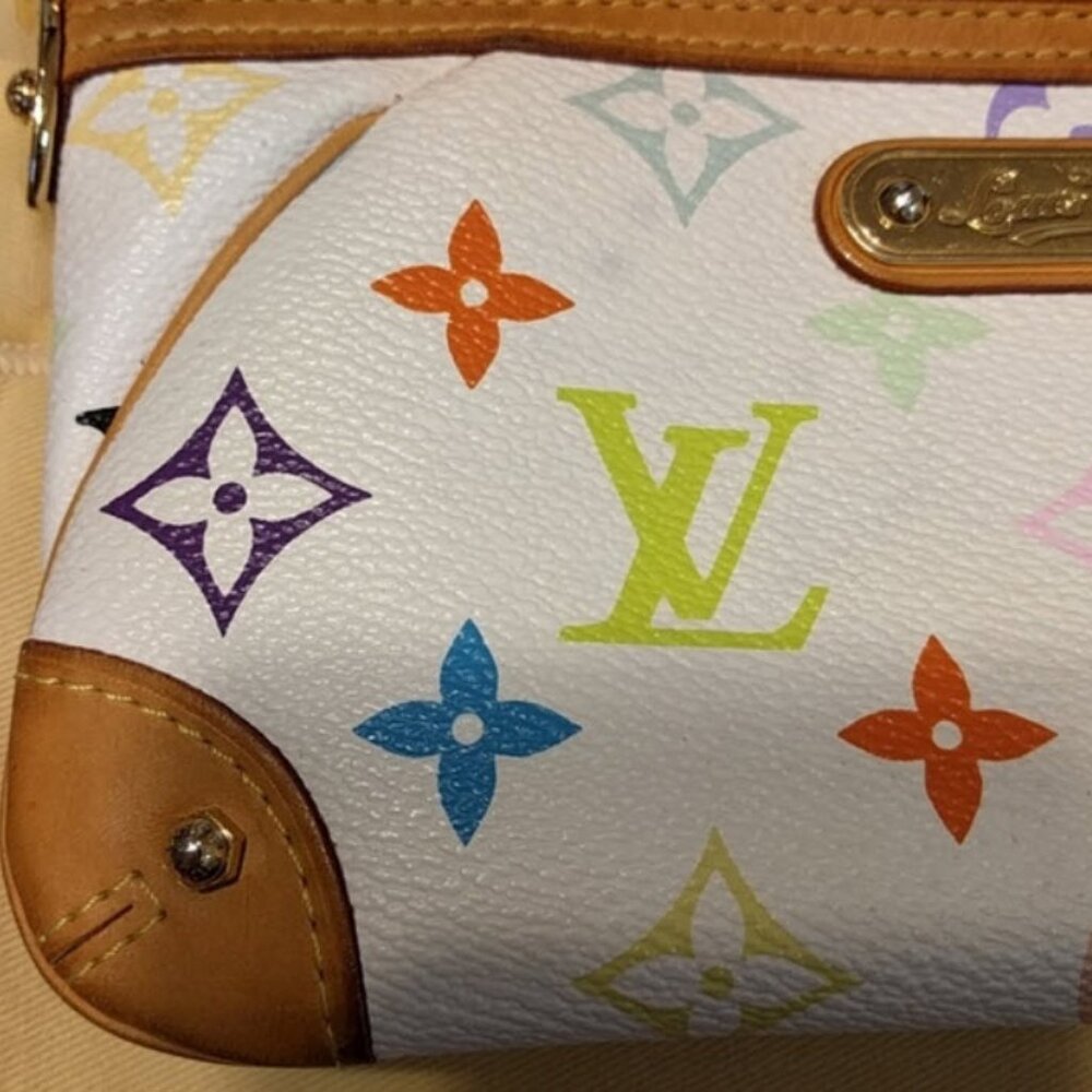 Louis Vuitton White Multicolor Pochette Milla MM Handbag - Picture 2 of 8